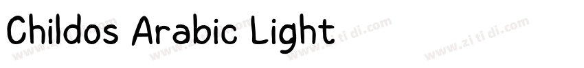 Childos Arabic Light字体转换